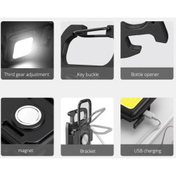 Mini linterna LED portátil multifuncional