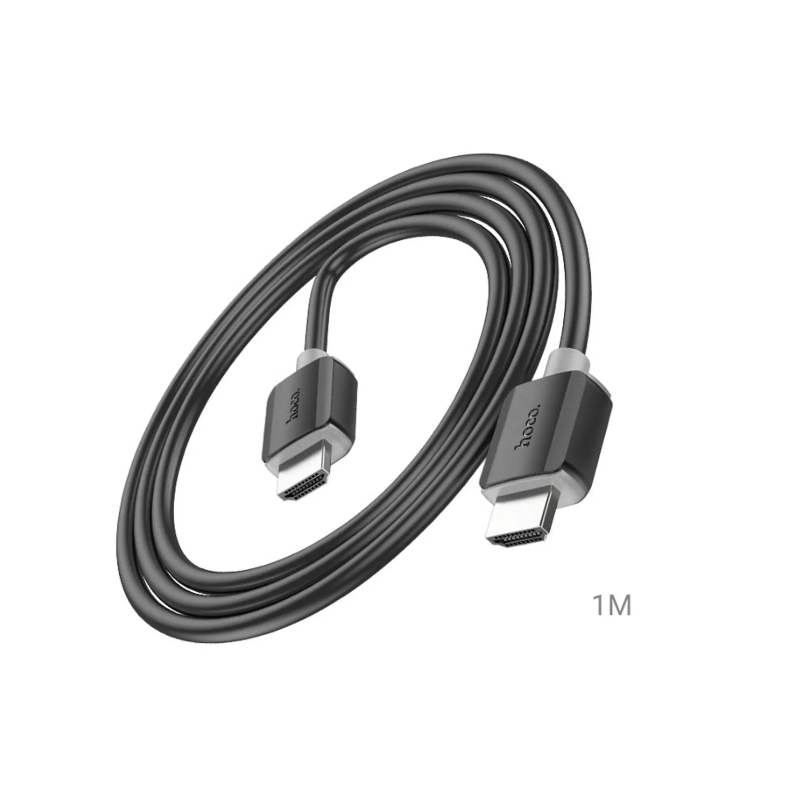 Cable HDMI Hoco US08 HDTV 2.0  4K HD 1M Negro