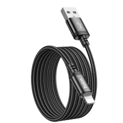 Cable Hoco X89 Wind Lightning 2M Negro
