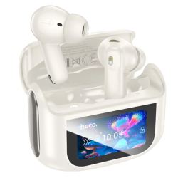 Audífonos TWS Hoco EQ21 Sandy ANC+ENC Pantalla LED Blanco